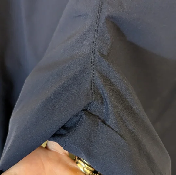 Slazenger Mens Golf Rain Pants Navy Blue Zip / Hook Loop Close Ankle, Size Large - Picture 2 of 10